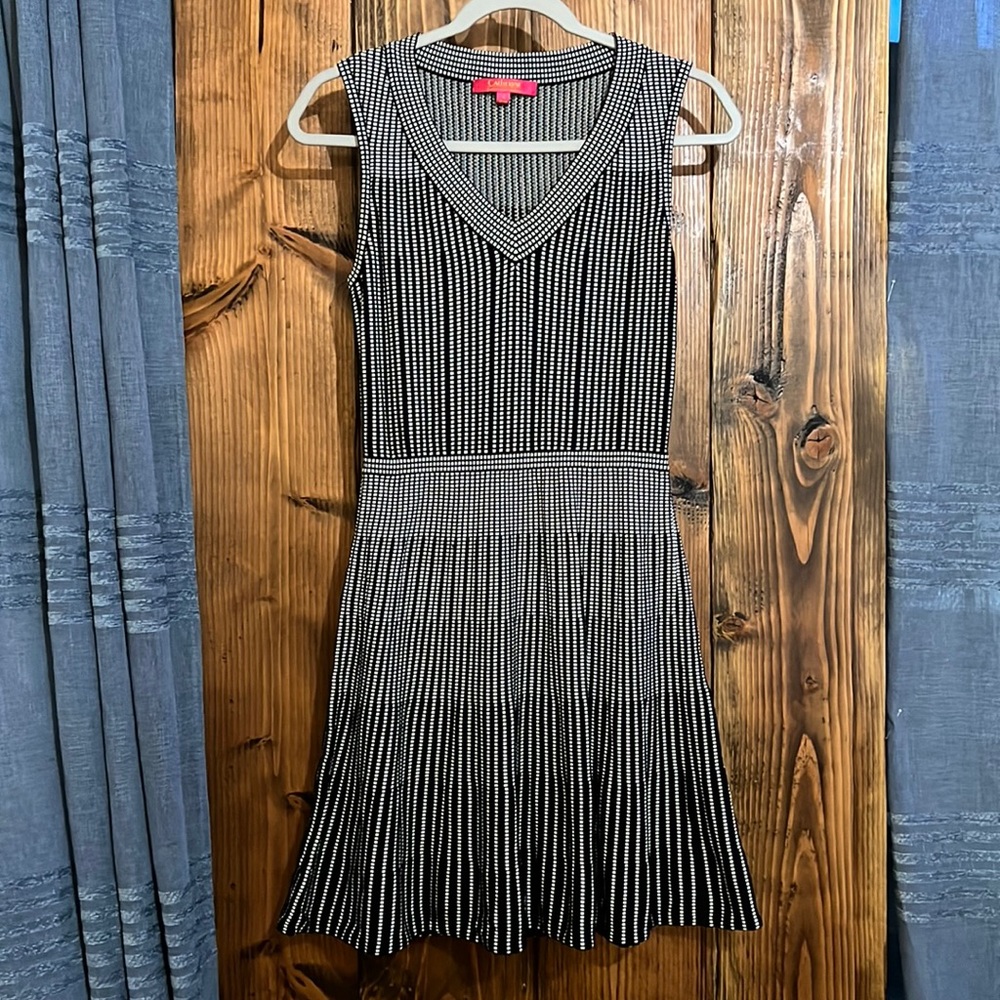 Catherine by Catherine Malandrino black and white midi dress